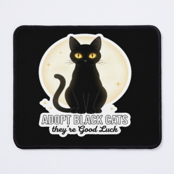 Item preview, Adopt Black Cats They're Good Luck designed and sold by RhinoDesigns.