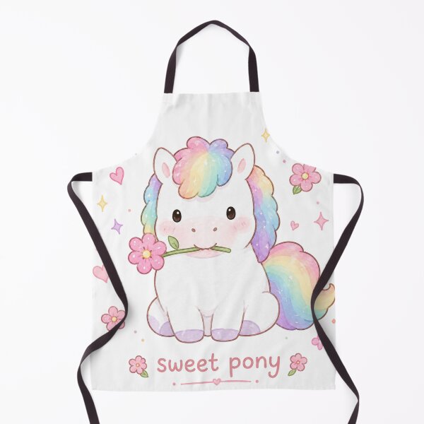 Item preview, Cute Rainbow Pony with Flower designed and sold by Randomundi.