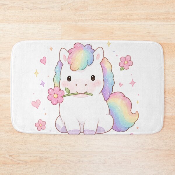 Item preview, Cute Rainbow Pony with Flower designed and sold by Randomundi.