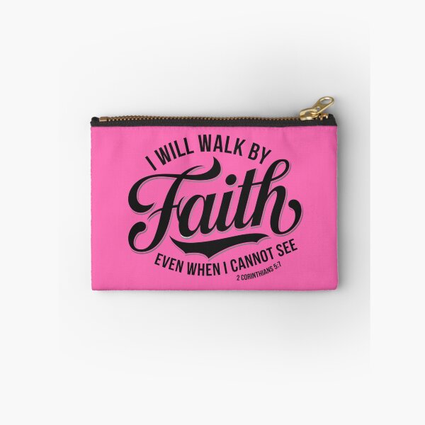 Item preview, I Will Walk By Faith Even When I Cannot See | 2 Corinthians 5:7 Christian Design designed and sold by JupiterLemons.