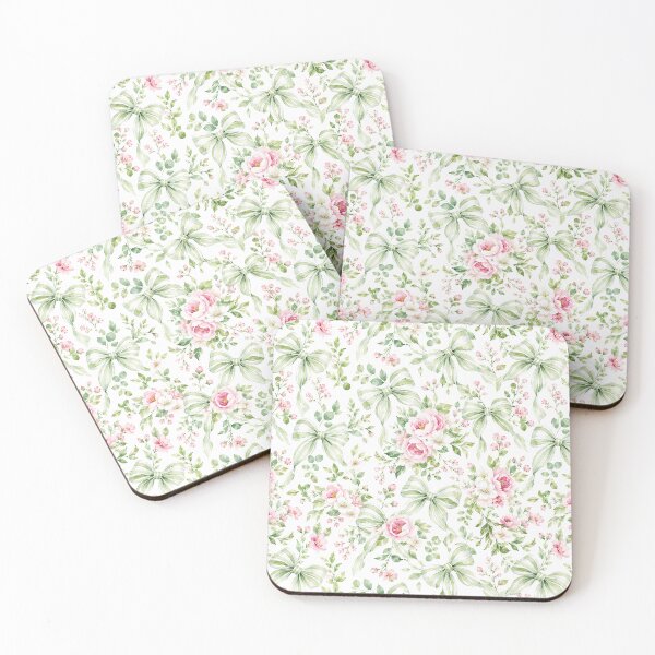 Item preview, Watercolor Floral Bow Pattern Phone Case Gift For Bridesmaids | Elegant Pink Rose And Ribbon Journal Gift For Teachers | Soft Vintage Floral Bow Blanket Gift For Mom designed and sold by VivaFy.