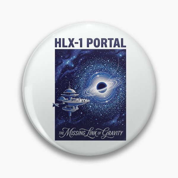 Item preview, HLX-1 Intermediate Black Hole Retro NASA Poster designed and sold by RetroRewind Studio.