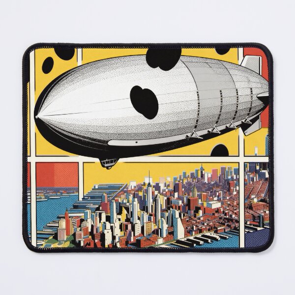 Item preview, Worn But Still Flying — Weathered Dirigible City Surreal Aviation designed and sold by monolithstudio.