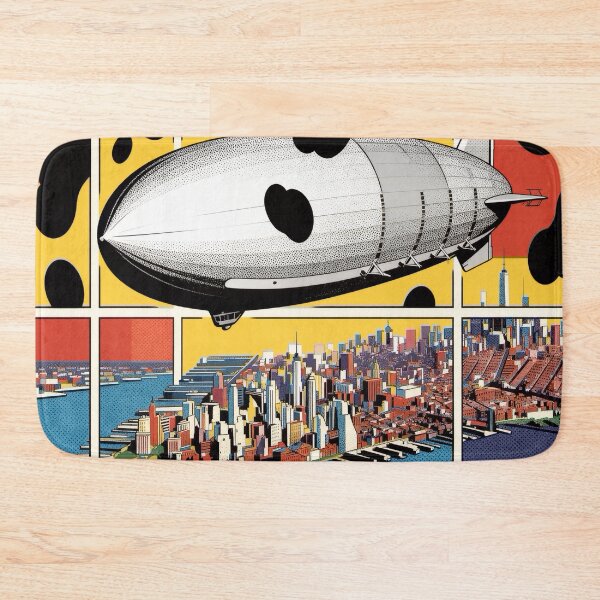 Item preview, Worn But Still Flying — Weathered Dirigible City Surreal Aviation designed and sold by monolithstudio.