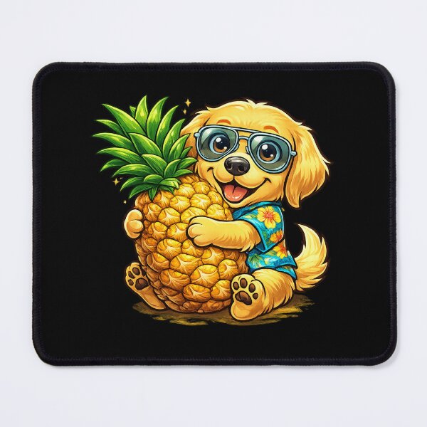 Item preview, Pineapple Dog – Cute Golden Retriever Tropical Summer Gift designed and sold by Wild Horizon Studio.