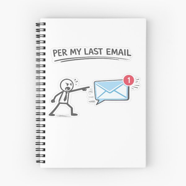 Item preview, Per My Last Email Stick Figure | Funny Office Email Humor designed and sold by trippinimages.