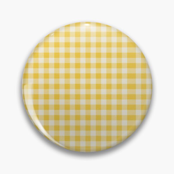 Item preview, Vintage Mustard Yellow and Cream Gingham Vichy Pattern designed and sold by Cleairydelulu.