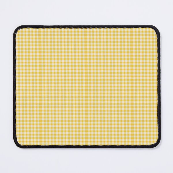Item preview, Vintage Mustard Yellow and Cream Gingham Vichy Pattern designed and sold by Cleairydelulu.
