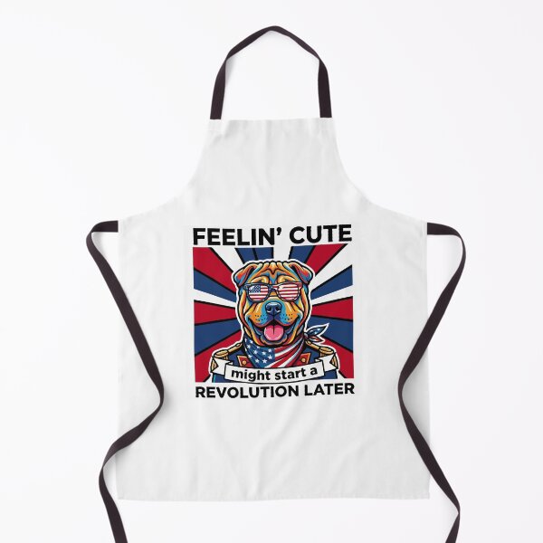Item preview, Funny Shar Pei Patriotic Dog Meme – Feelin Cute Revolution July 4th designed and sold by The Real Life Symphony.