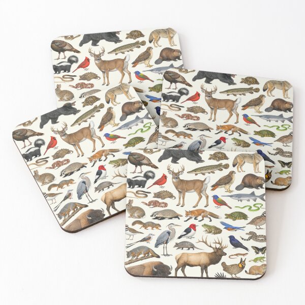 Item preview, Animals of Oklahoma Retro Style Identification Chart designed and sold by kakarikihill.