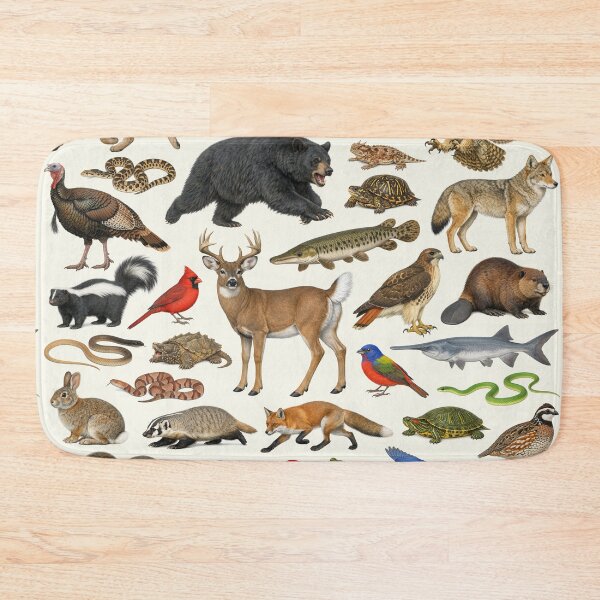 Item preview, Animals of Oklahoma Retro Style Identification Chart designed and sold by kakarikihill.