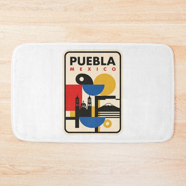 Item preview, Retro Puebla Mexico Geometric Travel Skyline designed and sold by k3rstman1.