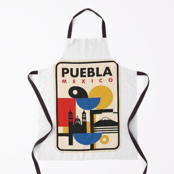 Item preview, Retro Puebla Mexico Geometric Travel Skyline designed and sold by k3rstman1.