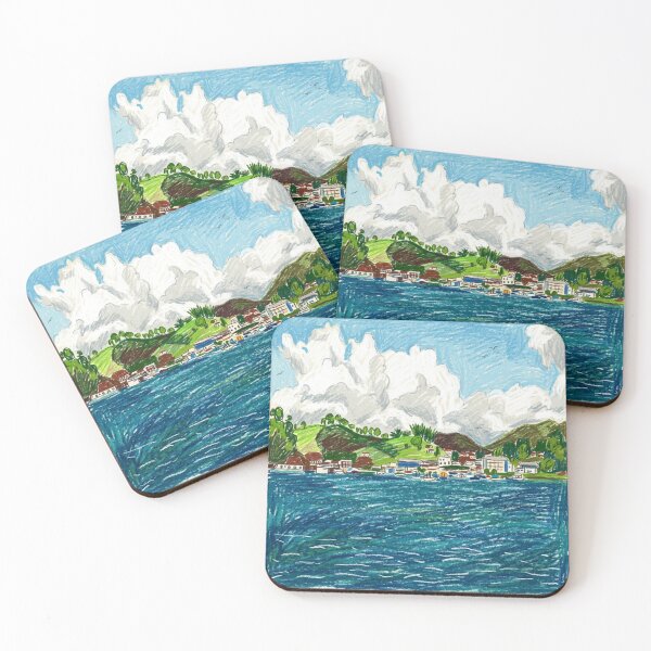 Item preview, The water gently rocks the town. designed and sold by CristianCEB.