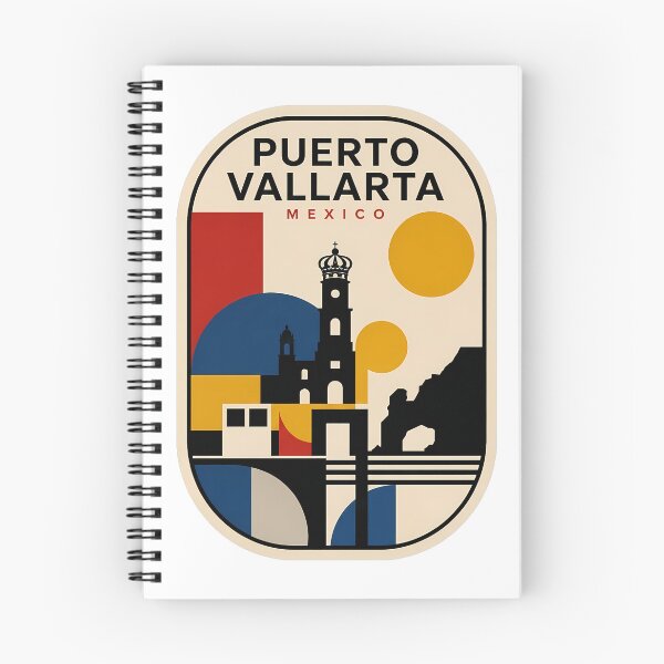 Item preview, Retro Puerto Vallarta Mexico Geometric Travel Scene designed and sold by k3rstman1.