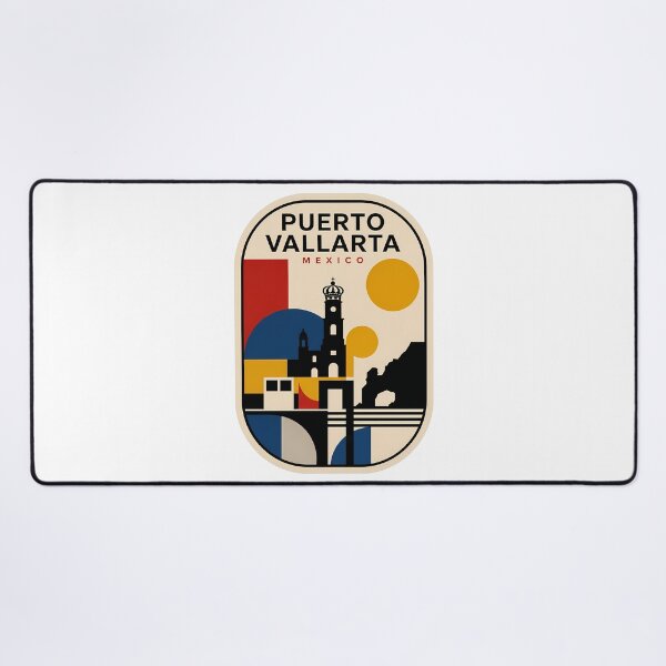 Item preview, Retro Puerto Vallarta Mexico Geometric Travel Scene designed and sold by k3rstman1.