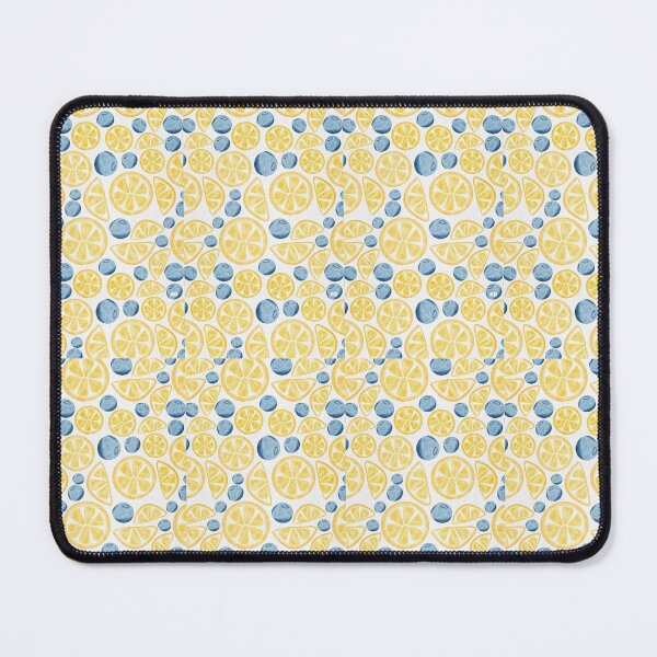 Item preview, Vintage Watercolor Lemon and Blueberry Fruit Pattern designed and sold by Cleairydelulu.