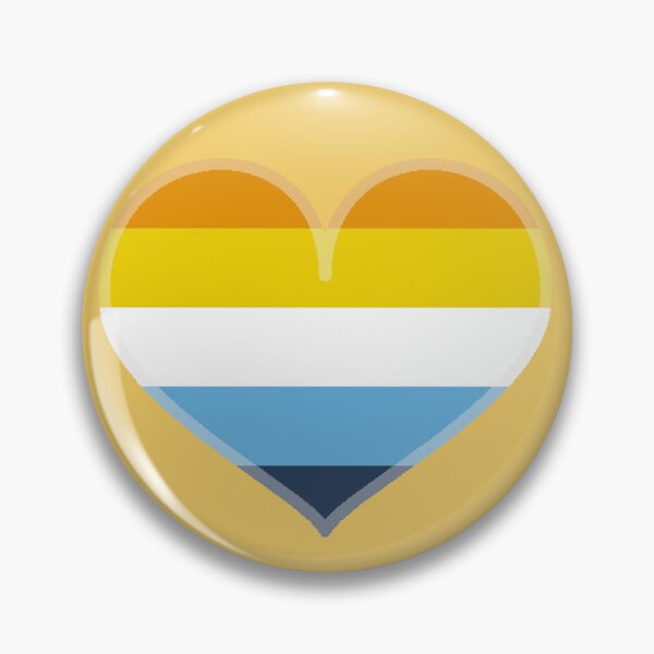 Item preview, AroAce Pride Heart [Orange Edition] designed and sold by Roxzania.