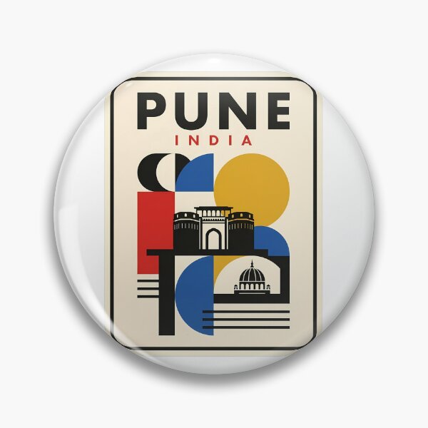Item preview, Retro Pune India Shaniwar Wada Travel Graphic designed and sold by k3rstman1.