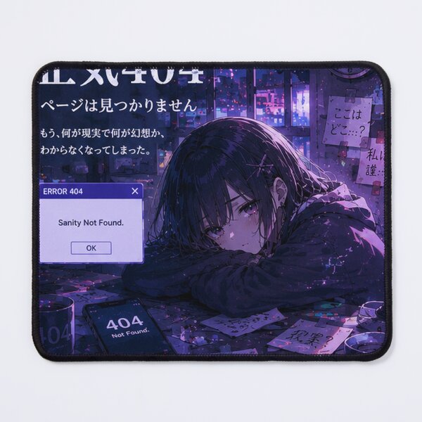 Item preview, Sanity 404 (正気) - LoFi Cyberpunk Anime Girl Tech Case designed and sold by Japan-kanji-ya.
