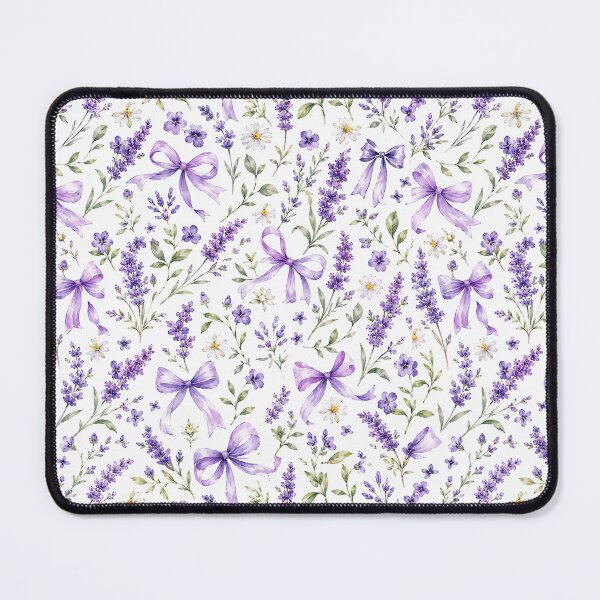 Item preview, Lavender Floral Bow Pattern Phone Case For Mom | Vintage Provence Lavender Journal For Teachers | Soft Watercolor Lavender Blanket For Grandma | Purple Ribbon Botanical Tote Bag designed and sold by VivaFy.