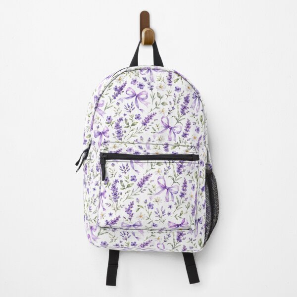Item preview, Lavender Floral Bow Pattern Phone Case For Mom | Vintage Provence Lavender Journal For Teachers | Soft Watercolor Lavender Blanket For Grandma | Purple Ribbon Botanical Tote Bag designed and sold by VivaFy.