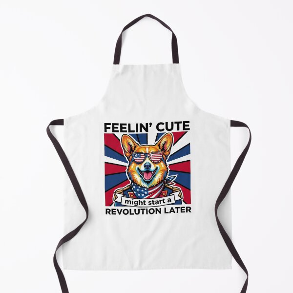 Item preview, Funny Pembroke Welsh Corgi Patriotic Dog Meme – Feelin Cute Revolution July 4th designed and sold by The Real Life Symphony.