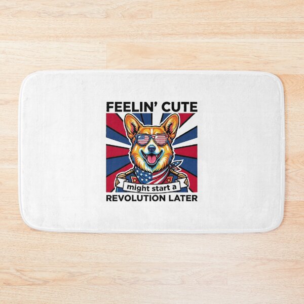 Item preview, Funny Pembroke Welsh Corgi Patriotic Dog Meme – Feelin Cute Revolution July 4th designed and sold by The Real Life Symphony.