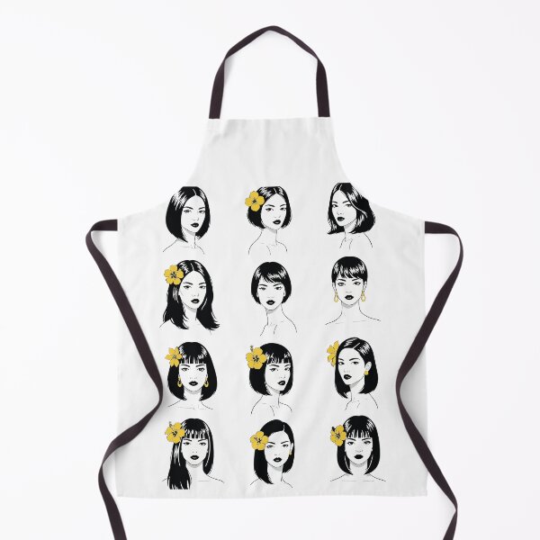 Item preview, Stylized Women Portrait Collection - Minimalist Black and White Fashion Illustration - Elegant Floral Accents designed and sold by BestChoiceService.