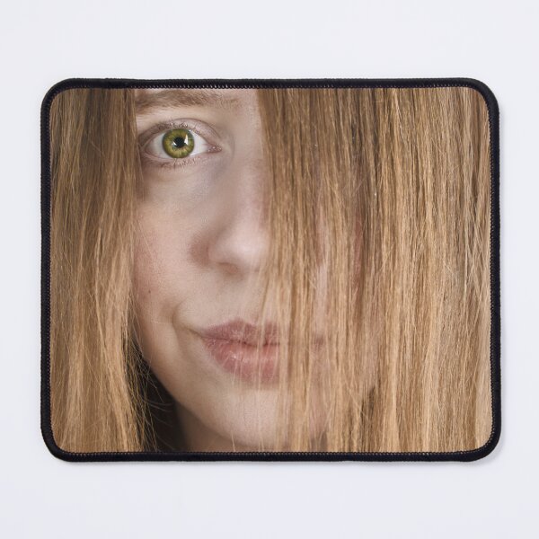 Item preview, Green Eye Behind Copper Hair | Fine Art Photograph designed and sold by Elianne Turennout.