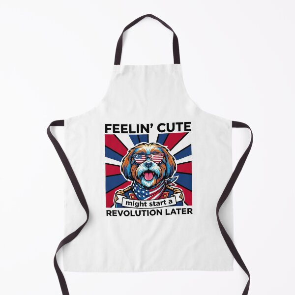 Item preview, Funny Shih Tzu Patriotic Dog Meme – Feelin Cute Revolution July 4th designed and sold by The Real Life Symphony.