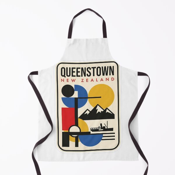 Item preview, Retro Queenstown New Zealand Bauhaus Geometric Mountains designed and sold by k3rstman1.