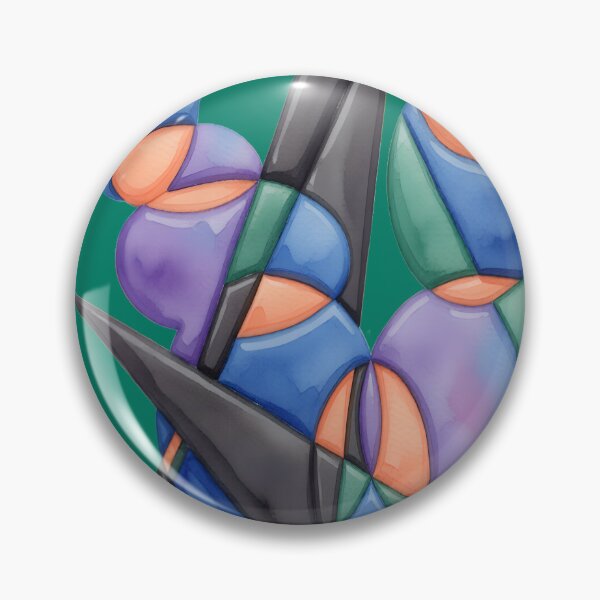 Item preview, symbols dark C watercolor sketch BR colorful geometric abstract design designed and sold by SmashingDeals.