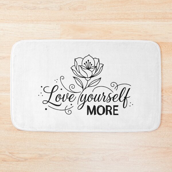 Item preview, "Love Yourself More" Floral Typography Poster - Self-Love Motivational Wall Art - Elegant Script Decor designed and sold by BestChoiceService.
