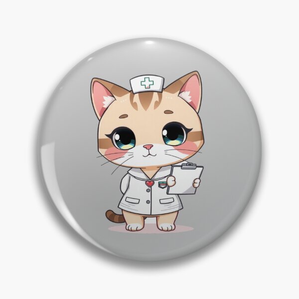 Item preview, Cute Doctor Cat Chibi Healthcare Hero Kawaii Kitten designed and sold by Tama-sirth.