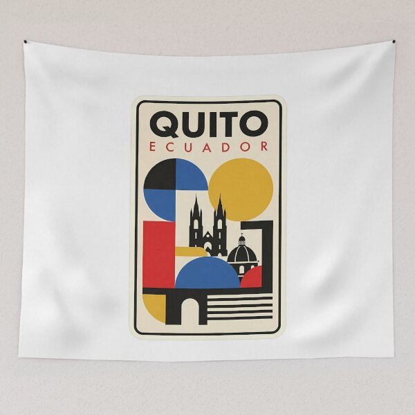 Item preview, Quito Ecuador Mid Century Modern Travel Landmark designed and sold by k3rstman1.
