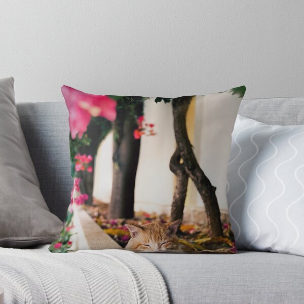 Item preview, Cat sleeping in a garden designed and sold by Baulmonart.