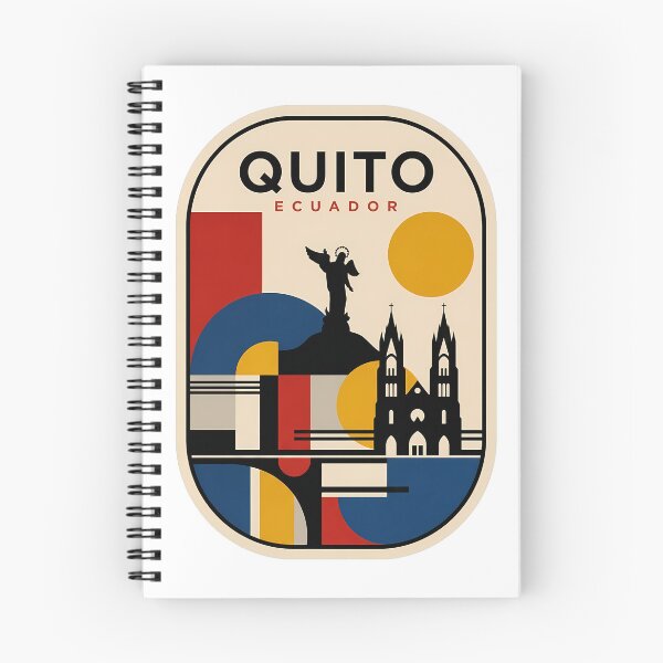 Item preview, Quito Ecuador Travel Badge Geometric Retro Art designed and sold by k3rstman1.