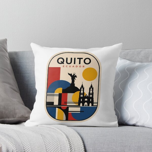 Item preview, Quito Ecuador Travel Badge Geometric Retro Art designed and sold by k3rstman1.
