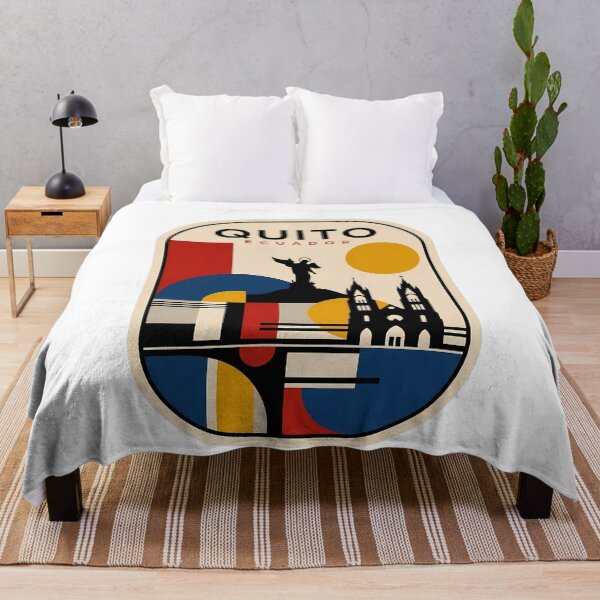Item preview, Quito Ecuador Travel Badge Geometric Retro Art designed and sold by k3rstman1.