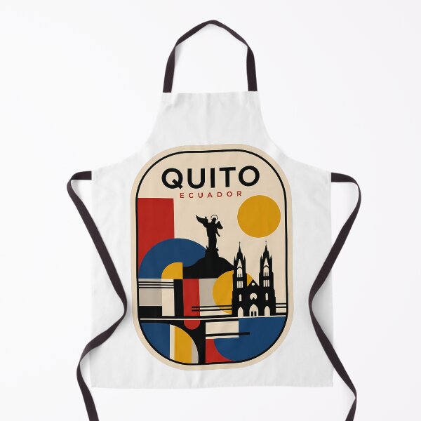 Item preview, Quito Ecuador Travel Badge Geometric Retro Art designed and sold by k3rstman1.