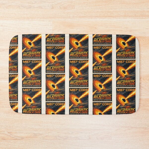 Item preview, M87 Black Hole Relativistic Jet Retro NASA Poster designed and sold by RetroRewind Studio.