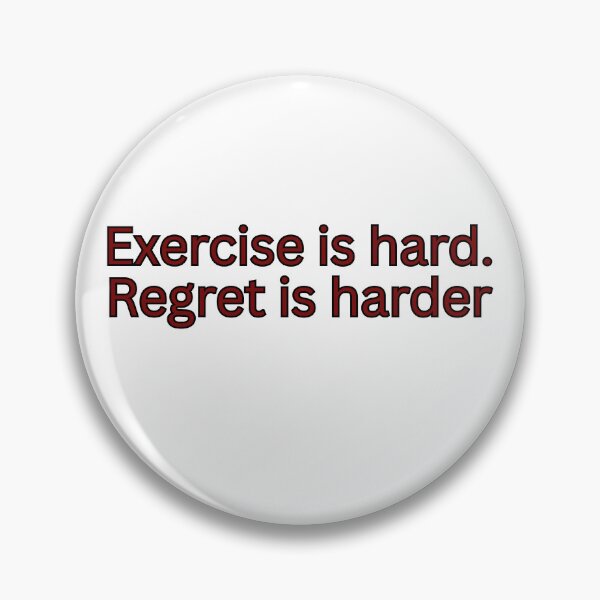 Item preview, Exercise is hard. Regret is hard-gym quote designed and sold by HustlersShop77.