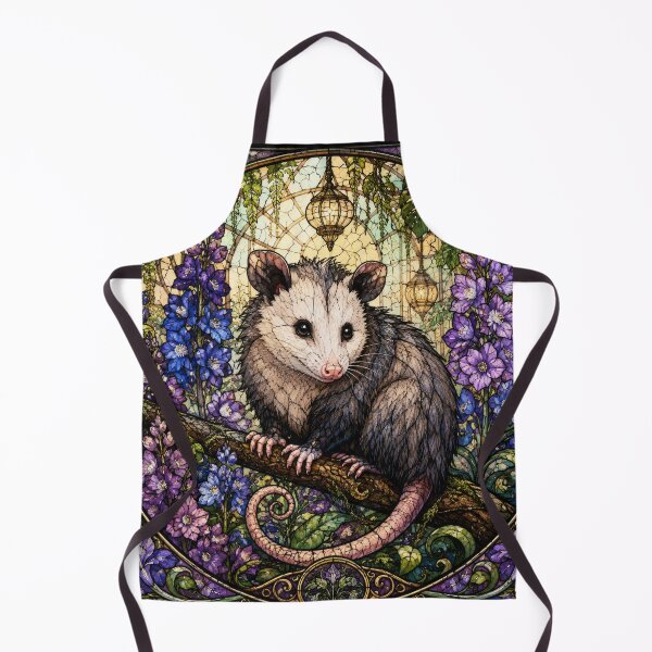 Item preview, OPOSSUM IN JULY BIRTH FLOWER LARKSPUR designed and sold by scicilysimonee.