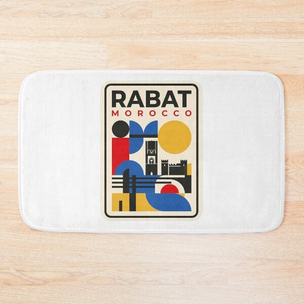 Item preview, Rabat Morocco Geometric Bauhaus Travel Poster Style designed and sold by k3rstman1.