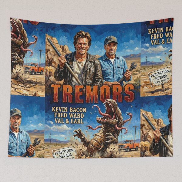 Item preview, Run. Hide. Fight. – Tremors Fine Art Print designed and sold by Art's Diner.