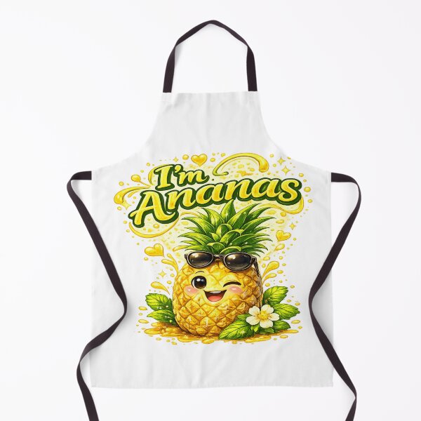 Aperçu de l'œuvre Je suis Ananas, l'ananas souriant et mignon créée et vendue par RipantinaFantasy .