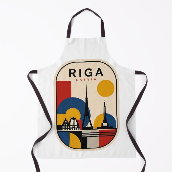 Item preview, Vintage Riga Latvia Geometric Cityscape Skyline designed and sold by k3rstman1.