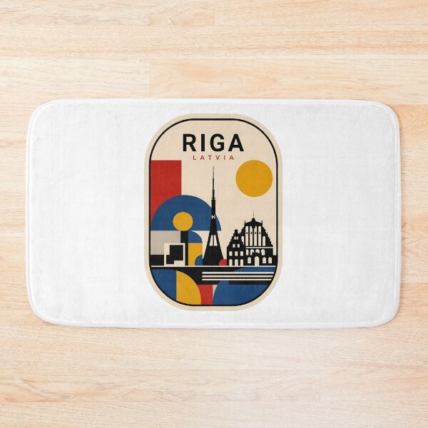 Item preview, Riga Latvia Cityscape Minimalist Bauhaus Style designed and sold by k3rstman1.