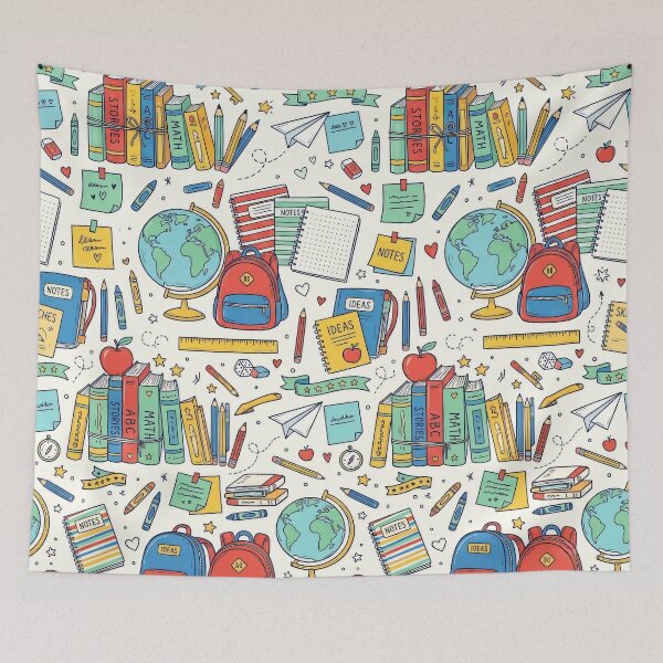 Item preview, Back-to-School Treasure Hunt Seamless Pattern designed and sold by MoonwoodStudio.